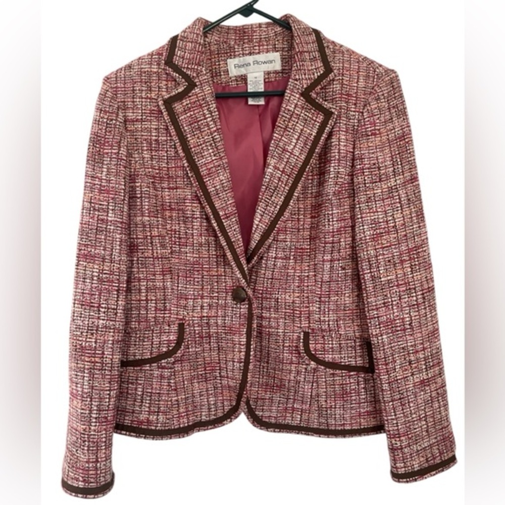 Rene Rowan office siren  tweed vtg  blazer in size 16